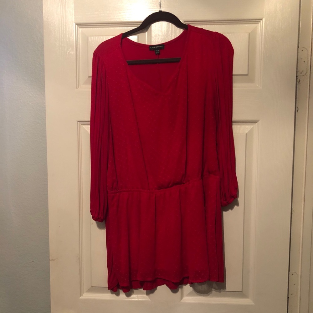 Red Lane Bryant blouse